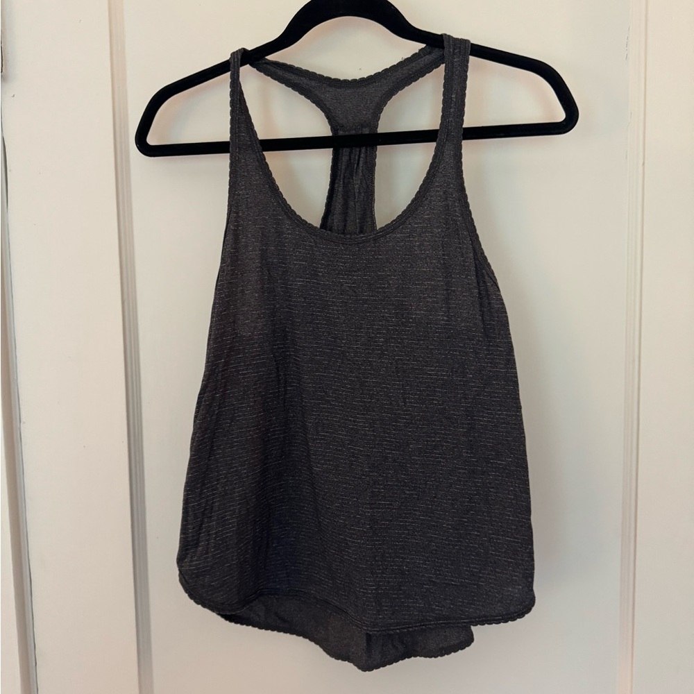 Lululemon Gray Relaxed Backless Tank Top